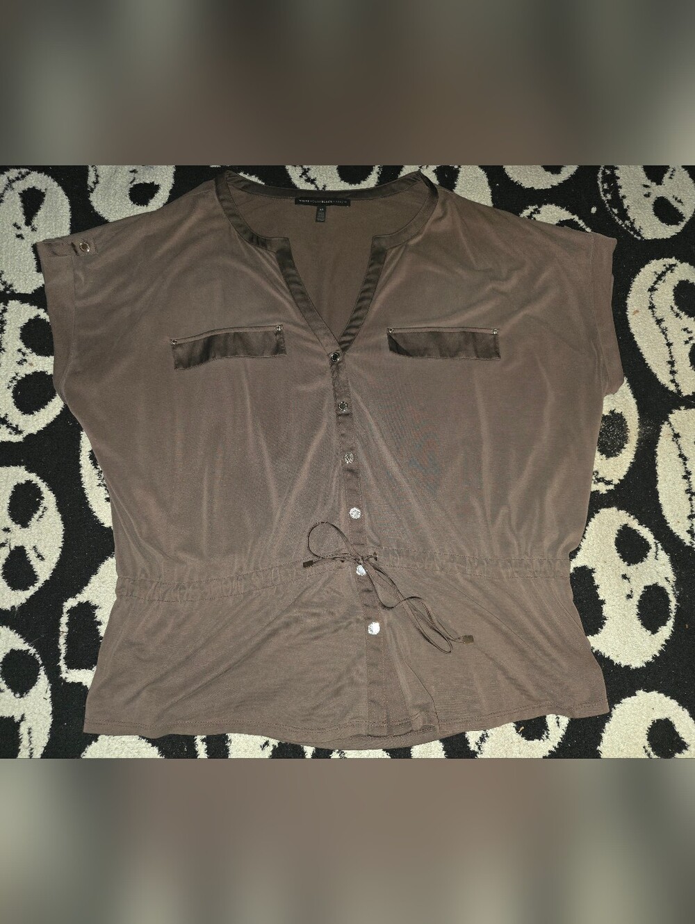 White House Black Market - Brown Knit Top (XL)